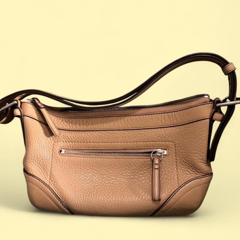 Coach Tan Leather Shoulder Bag - Picture 2 of 3